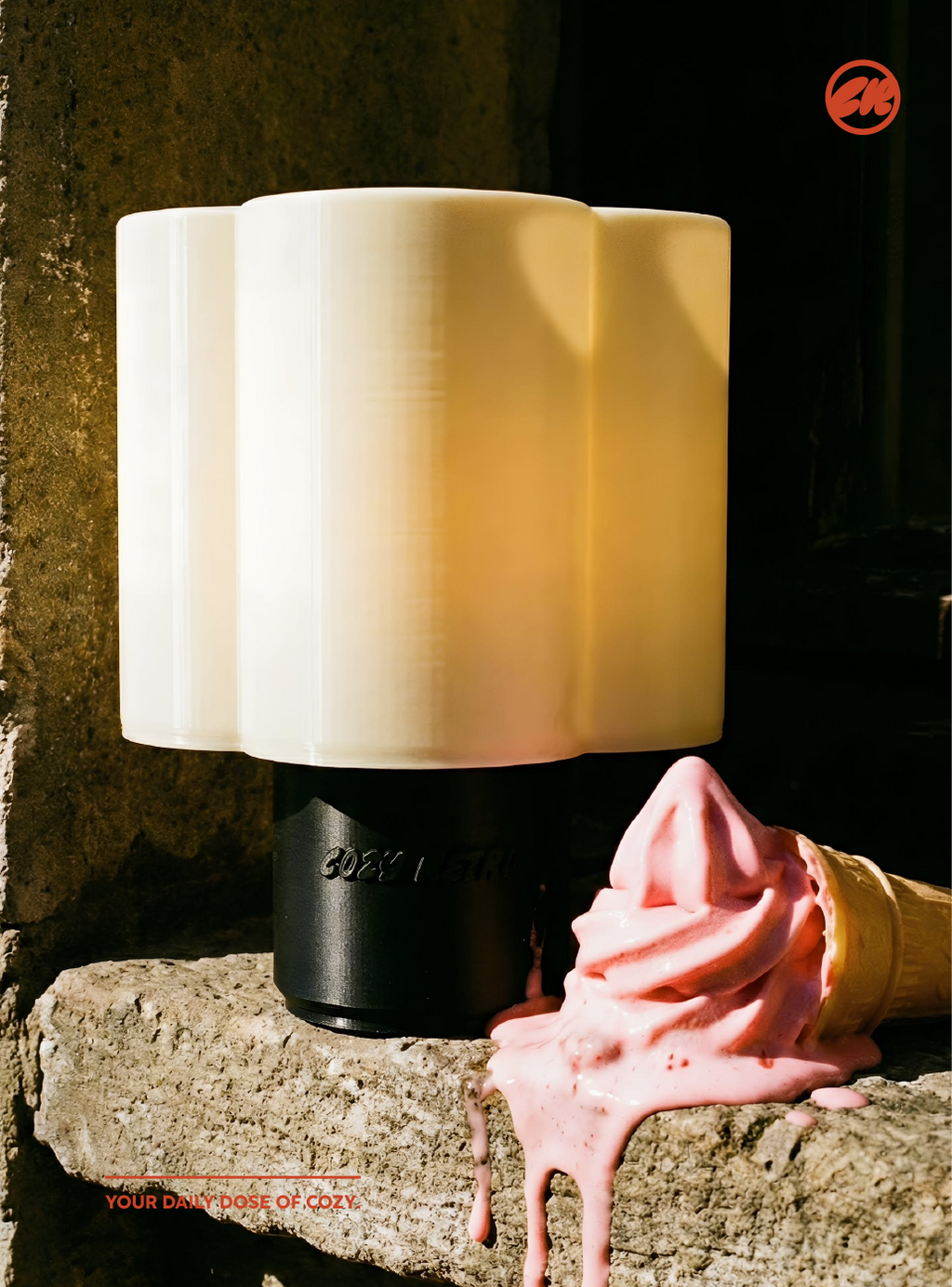 Cozy Retro Table Lamp - Black