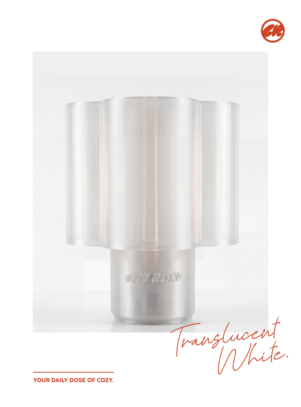 Cozy Retro Table Lamp - Translucent White