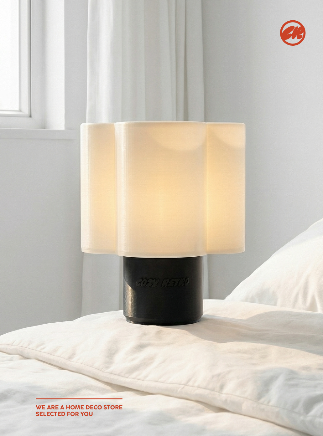 Cozy Retro Table Lamp - Black